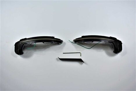 Volkswagen Tiguan 2016+ Uyumlu Yedek Parça  Dinamik Led Ayna Sinyali Mavi Selamlama