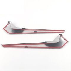 Honda Civic Uyumlu Yedek Parça 2022 Vites Kenar Kaplama 2 Parça - Silver