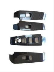 Honda Civic Uyumlu Yedek Parça 2022 Cam Düğme Kaplama- Karbon