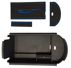 Toyota C-HR 2016-2019 Uyumlu Yedek Parça Orta Konsol Kutusu Mavi