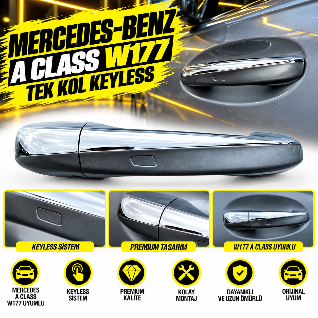 A-Class W177 Tek Kol Keyless