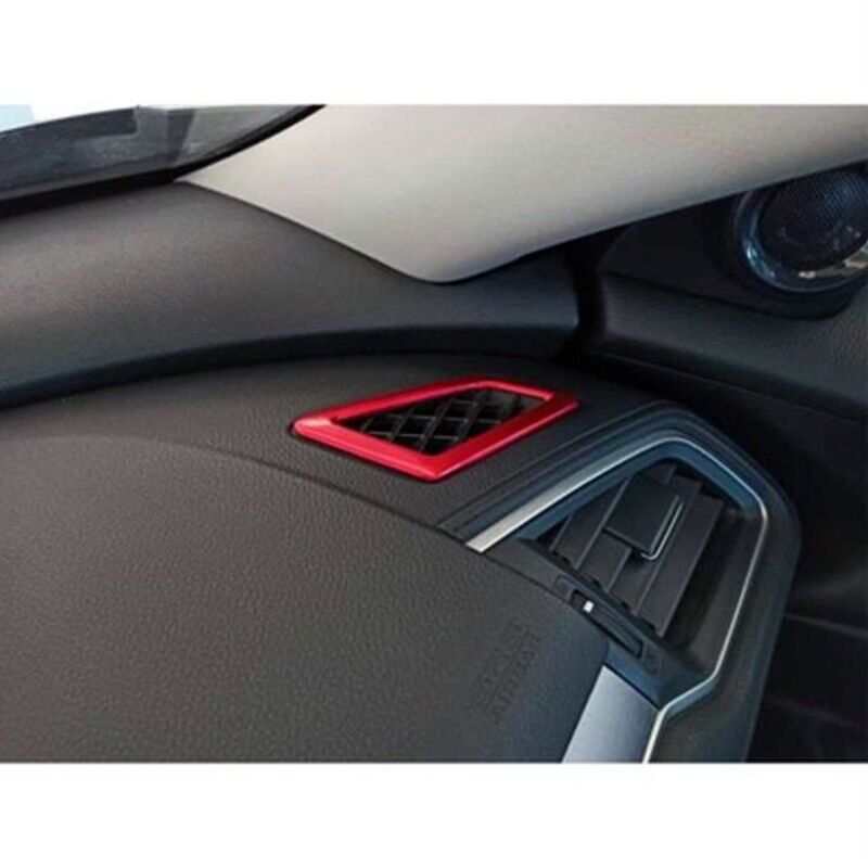 Honda Civic Fc5 Uyumlu  Hava Menfez Kaplama 2 Parça Kırmızı 2016-2020