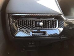 Honda Civic Uyumlu Yedek Parça 2022 Göğüslük Kaplama 2 Parça - Karbon