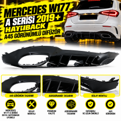 Mercedes W177/A Serisi – 2019+ Hatchback – A45 Görünümlü Difüzör