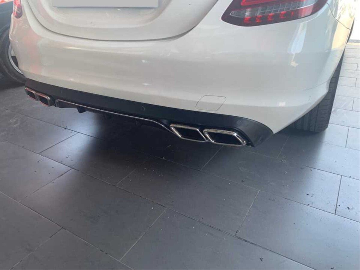 Mercedes Comfort ve Style Model – W205/C Serisi – C63 Difüzör ve Krom Egzoz Seti