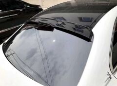 Mercedes W205 2015-2021 Uyumlu Yedek Parça Cam Üstü Spoiler Parlak Siyah