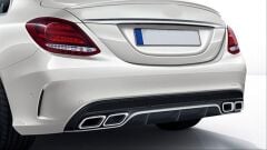 Mercedes W205/C Serisi – C63 Difüzör ve Krom Egzoz Seti (Sedan)