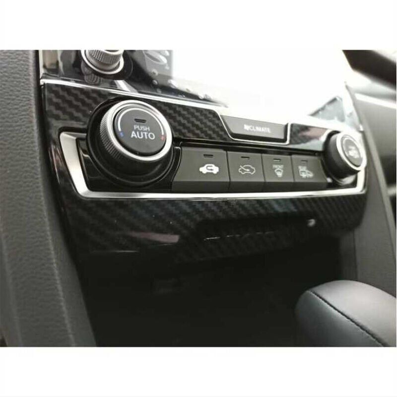 Honda Civic Fc5 Uyumlu  Klima Panel Kaplama Karbon 2016-2020