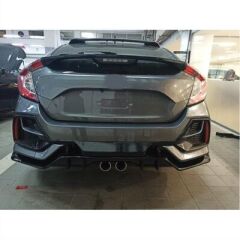 Honda Civic Fk7 Uyumlu 2016-2020 Hb Typer Arka Tampon Ek