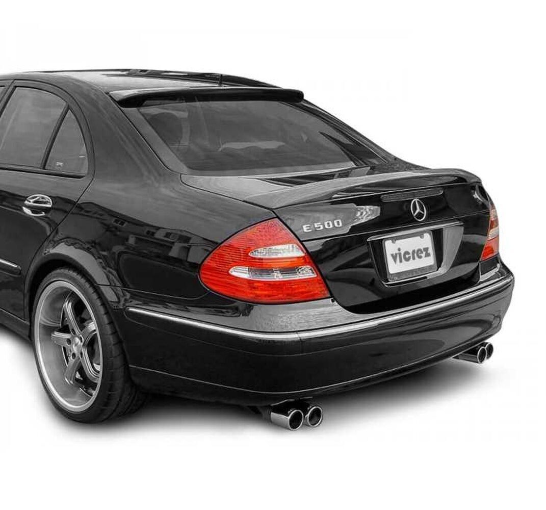 Mercedes W211 2000-2008 E Serisi Uyumlu Yedek Parça Cam Üstü Spoiler Parlak Siyah
