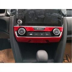 Honda Civic Fc5 Uyumlu Klima Panel Kaplama Kırmızı 2016-2020