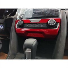 Honda Civic Fc5 Uyumlu Klima Panel Kaplama Kırmızı 2016-2020