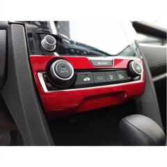 Honda Civic Fc5 Uyumlu Klima Panel Kaplama Kırmızı 2016-2020