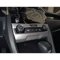 Honda Civic Fc5 Uyumlu  Klima Panel Kaplama Silver 2016-2020