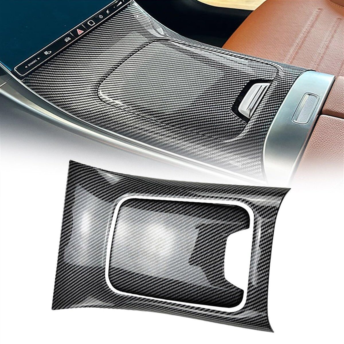 Mercedes W206 / Yeni C Serisi – Karbon Orta Konsol Panel Kaplaması