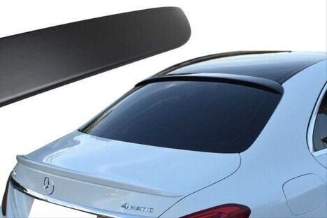 Mercedes W213 2016-2019 E Serisi Uyumlu Yedek Parça Cam Üstü Spoiler Parlak Siyah