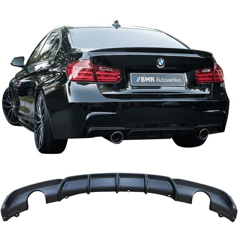 BMW F30 Uyumlu M Performance Difüzör Mat Siyah