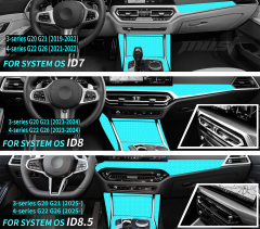 Bmw Id7 - G20/G22/G26 - Karbon Konsol Trim Seti (6 Parça) - 19/22