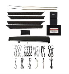 Honda Civic 2016-2020 FC5 İçin Uyumlu Yede Parça Full Ambians Set (Karbon Trim)