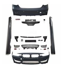 BMW 3 Serisi F30 2012+ İçin Uyumlu M3 Görünümlü Body Kit (Ön-Arka-Yan Ekler-)