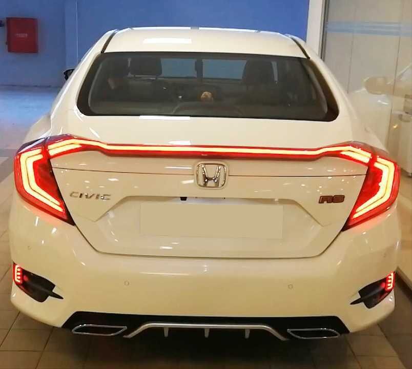 Honda Civic Fc5 Uyumlu 2016-2021 Hareketli Sinyalli Led Stop Ve Spoiler Takımı Kırmızı