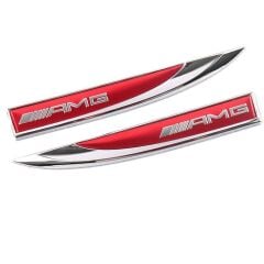 AMG Kırmızı Çamurluk Bıçağı Logo