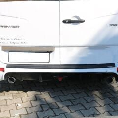 Mercedes Sprinter 2018 Uyumlu Yedek Parça Arka Tampon Eşiği Mat Abs