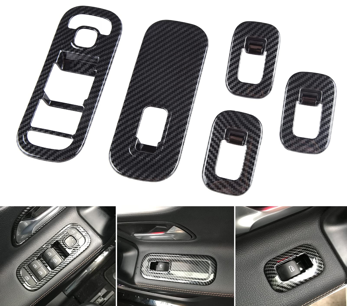 Mercedes W177/A ve W118/CLA Karbon Cam Düğme Panel Kaplaması