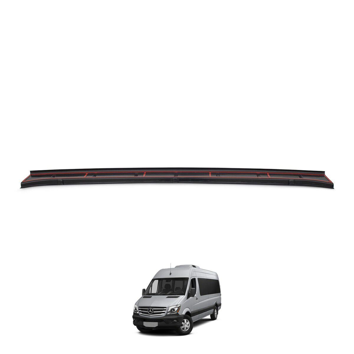 Mercedes Sprinter W906 Uyumlu Yedek Parça Arka Tampon Eşiği Parlak Siyah 2014 - 2017