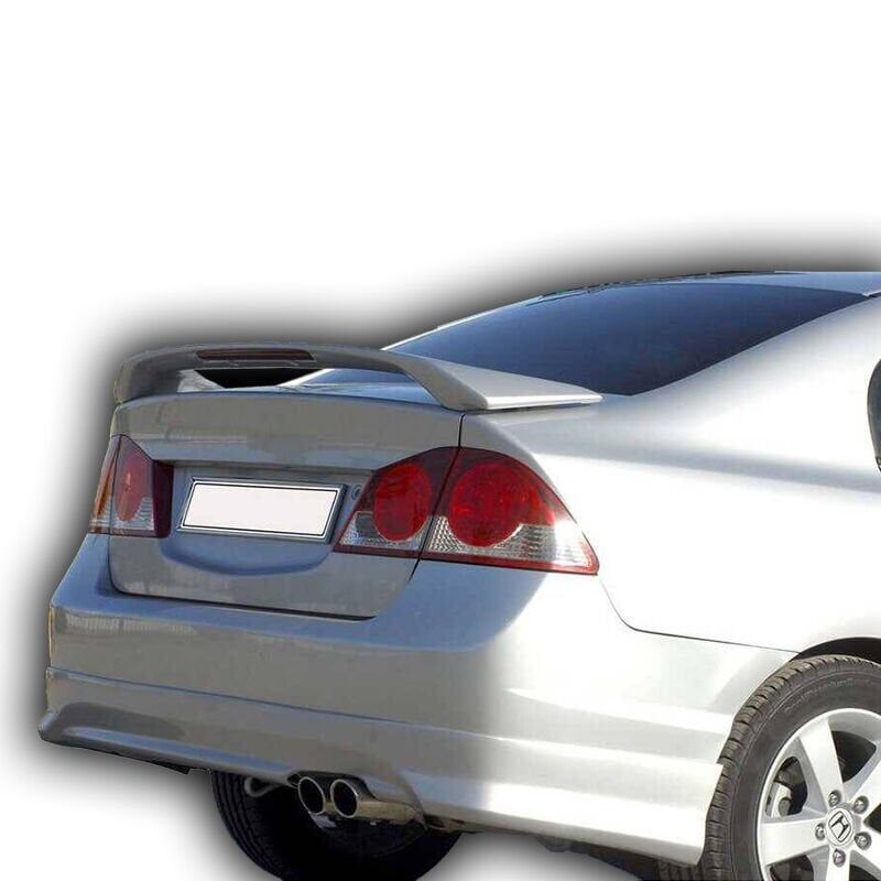 Honda Civic Uyumlu Yedek Parça 2007-2011 Işıklı Spoiler Boyalı