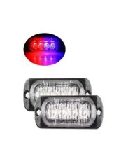 12W 4 Ledli Kırmızı Mavi Fonksiyonlu Çakar Led
