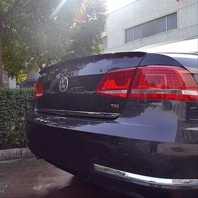 Volkswagen Passat B7 Uyumlu Yedek Parça Spoiler Parlak Siyah