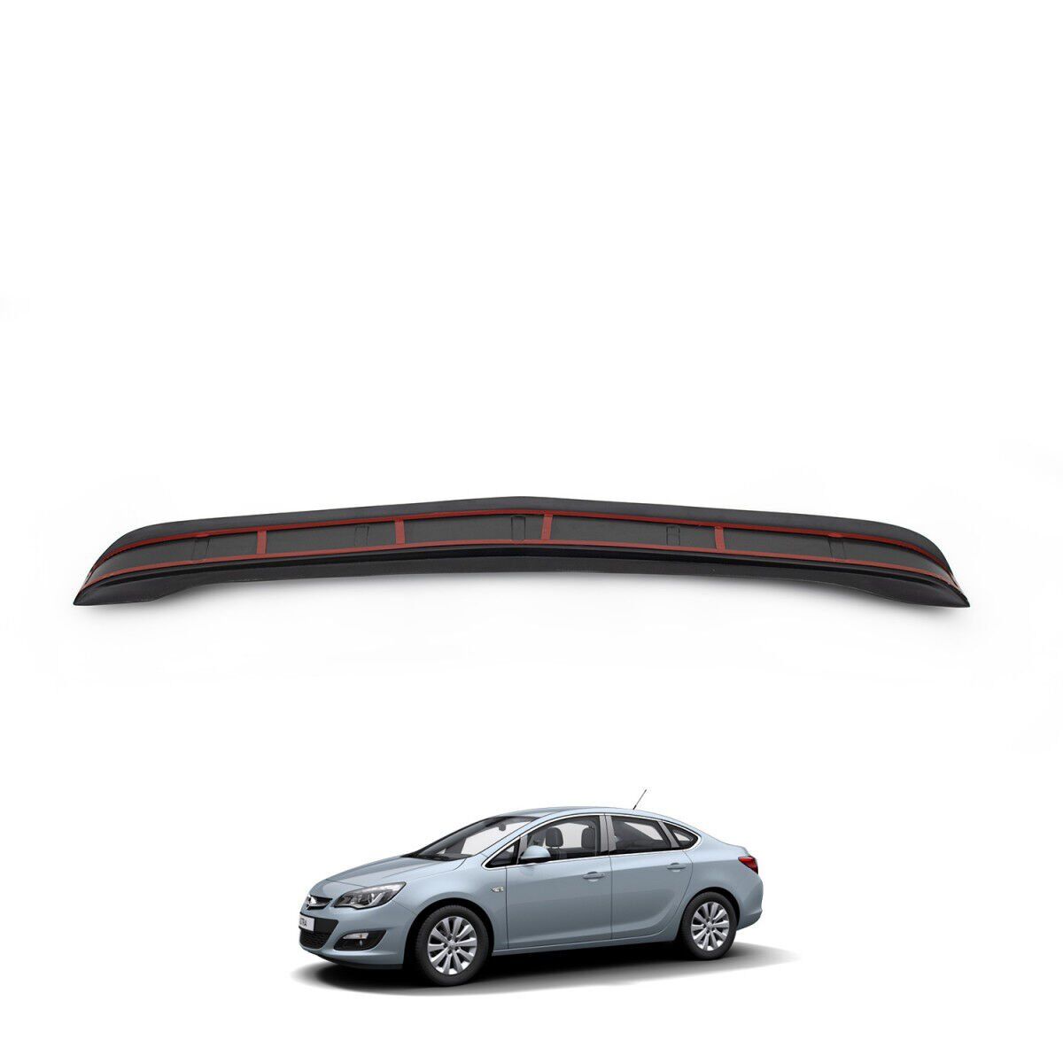 Opel Astra J Uyumlu Arka Tampon Eşiği Parlak Siyah 2012 - 2018