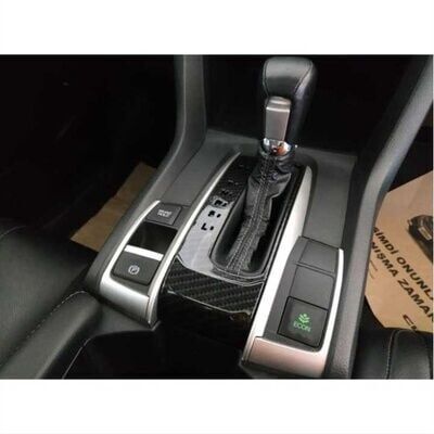 Honda Civic Fc5 Uyumlu  2016-2020 Otomatik Vites Kaplama Karbon P-R-N-D-S-L