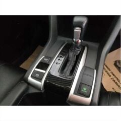 Honda Civic Fc5 Uyumlu Yedek Parça 2016-2020 Otomatik Vites Kaplama Karbon P-R-N-D-S-L