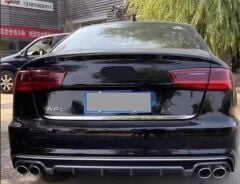 Audi A6 2015-2018 İçin Uyumlu S6 Difüzör - (Standart Tampon İçin )
