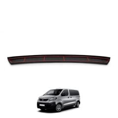 Peugeot Expert 3 Uyumlu Yedek Parça Arka Tampon Eşiği Parlak Siyah 2017 - Sonrası