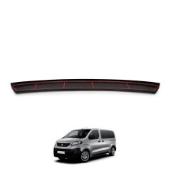 Peugeot Expert 3 Uyumlu  Arka Tampon Eşiği Parlak Siyah 2017 - Sonrası