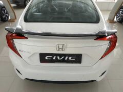 Honda Civic Fc5 Uyumlu  2016-2020 Bagaj Üstü Spoiler (Çıkıntılı Model Boyasız)