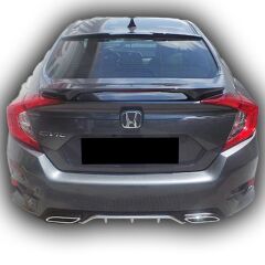 Honda Civic Fc5 Uyumlu Yedek Parça 2017 Işıklı Spoiler Boyalı