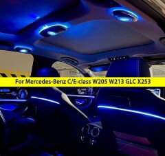 C GLC E S GLE GLS 3 parça Tavan 3d Sistem 64 Renk