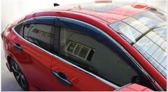 Honda Civic FC5 Uyumlu 2016-2020 Cam Rüzgarlığı Krom Çıta