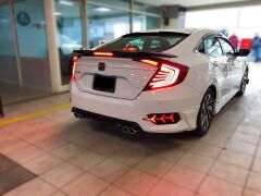 Honda Civic Fc5 Uyumlu 2016-2020 Turbo SI Spoiler Işıklı (Boyasız)