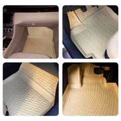 Seat Leon 2012-2020 Uyumlu Rizline 3D Paspas Bej Rengi