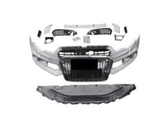 Audi A6 2012-2014 İçin Uyumlu Yedek Parça RS6 Ön Tampon Panjur Seti (Krom Çerçeve)