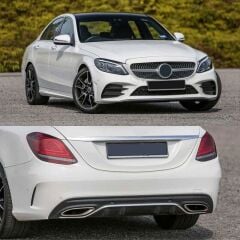 Mercedes W205 C Serisi Uyumlu Yedek Parça Makyajlı Amg Body Kıt (Oem Amg Dönüşüm)