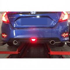 Honda Civic FC5 Uyumlu Yedek Parça 2016-2021 Difüzör Çakarlı