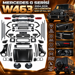 W463 G Serisi için Uyumlu Yedek Parça  G63 Görünüm Body Kit Full Set  (2004-2018)