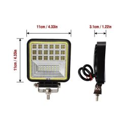 126W CRE Power Led Beyaz Angelli Kare Sis Lambası 42 Ledli