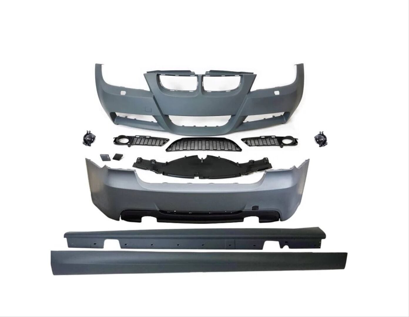 Bmw 3 Serisi E90 2005-2008 İçin Uyumlu M-Tech Body Kit Makyajsız Sis Dahil